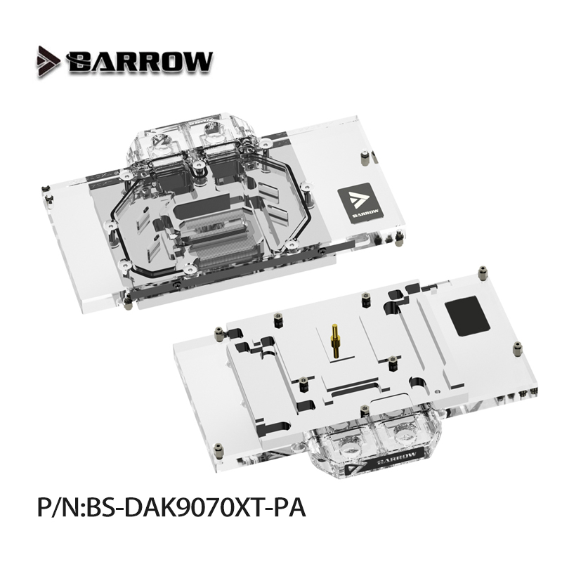 Rx 9070 16Gb - Barrow BS-DAK9070XT-PA Bloque de Refrigeración por