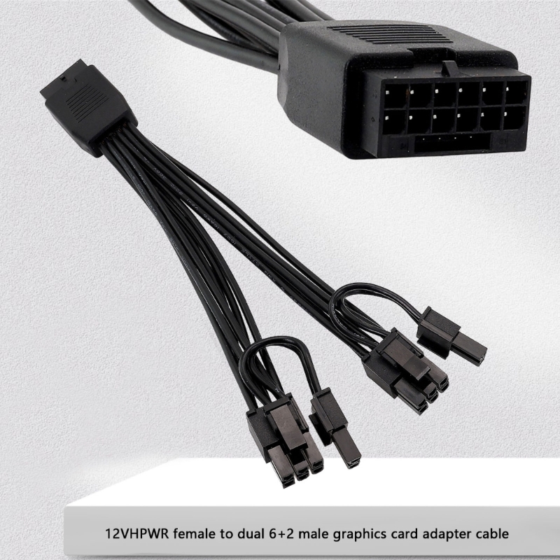 Dual 8Pin To 16Pin 12Vhpwr Cable - Cable de alimentación GPU de 16