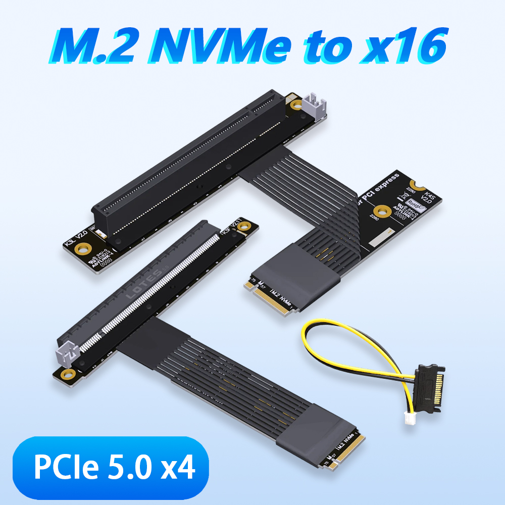Pcie 5.0 Gpu Riser Cable - Cable Riser ADT-LINK M.2 NGFF NVMe