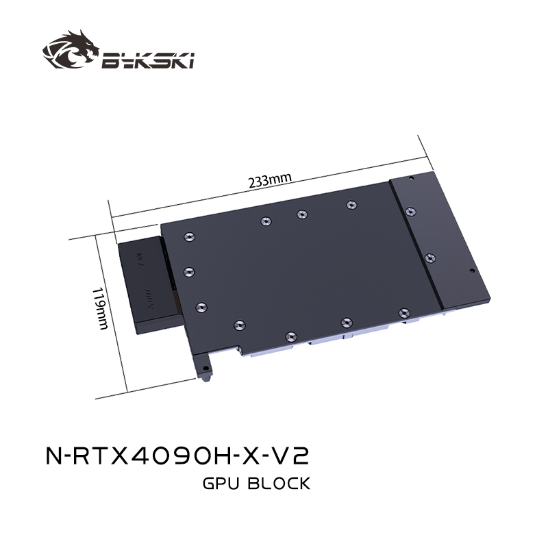 Rtx 4090 Water Block - Bloque de GPU Bykski para tarjeta