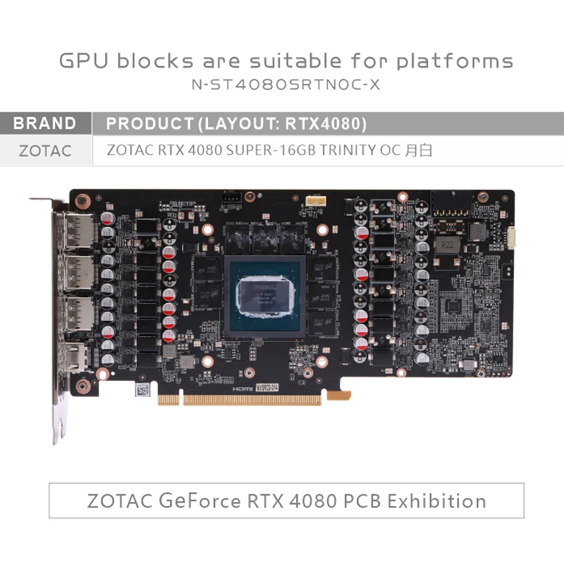 Bykski N-ST4080SRTNOC-X bloque - Rtx 4080 Super 16Gb reseña y precio