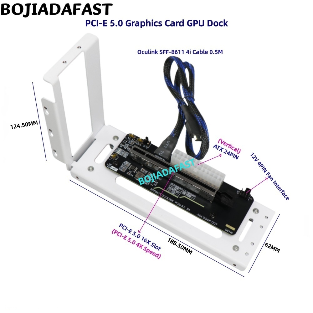 Tarjeta Adaptadora PCI-E 5.0 1 - Pcie 5.0 Gpu Riser Cable reseña y precio