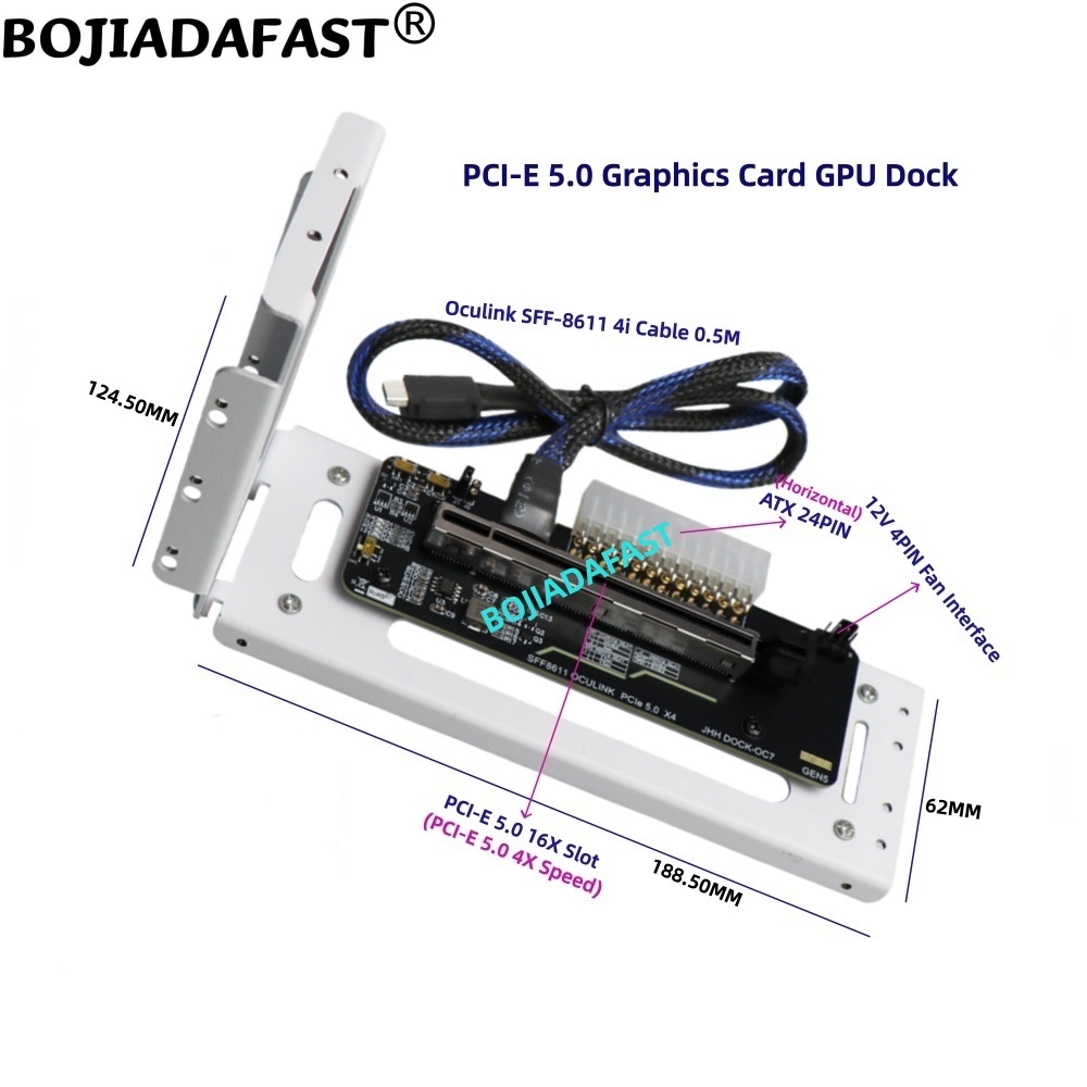 Tarjeta Adaptadora PCI-E 5.0 1 - Pcie 5.0 Gpu Riser Cable reseña y precio