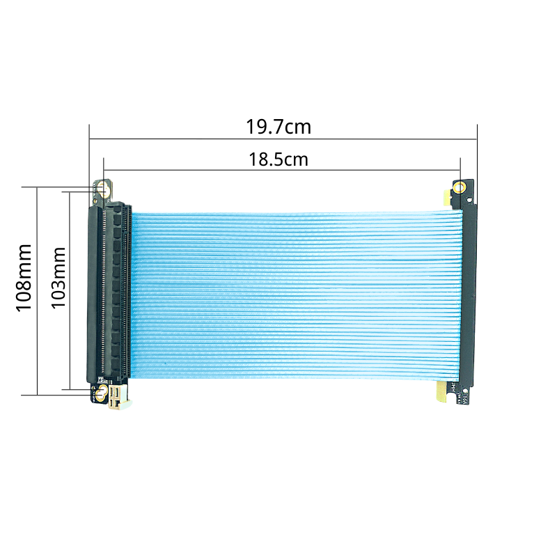 Cable elevador Dual inverso Pc - Itx Gpu Riser Pcie 4.0 16X reseña y precio