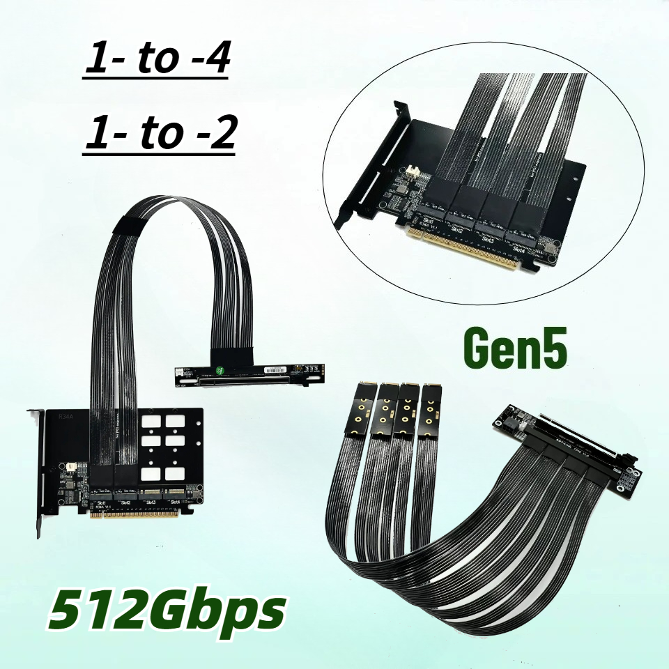 Cable de Extensión PCIe 5.0 X1 - Pcie 5.0 Gpu Riser Cable reseña y precio